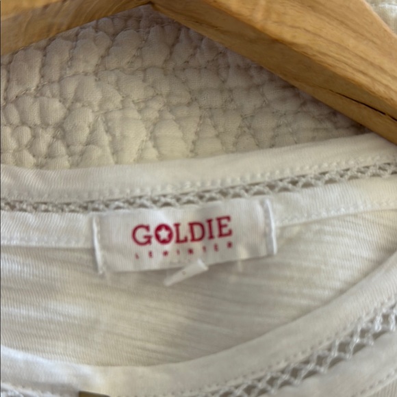 Goldie White Ruffled 3/4 Sleeve T-Shirt - Picture 6 of 7